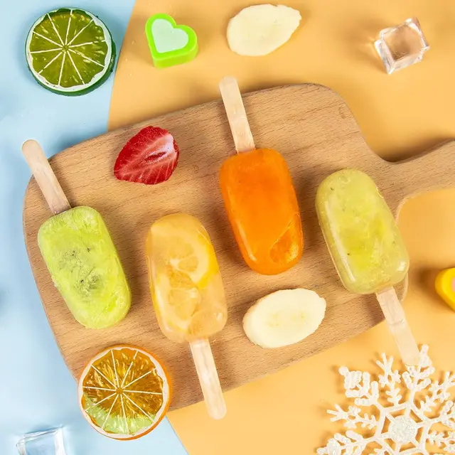 Thickoad Moules à Glace,Lot De 4 Moule Glace Silicone,Moule A Glace