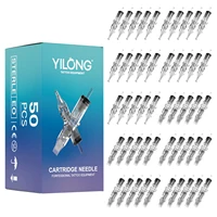 YILONG 50/20PCS Mixed Professional Tattoo Cartridge Needles with Membrane Safety Cartridges Disposable Tattoo Needle For Tattoo 1