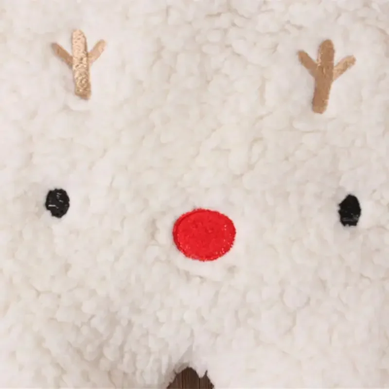 Rompers for Girls Boys Newborn Baby Xmas Coats Costume Children Fur Jumpsuit Deer Toddler Winter Clothes Newborns Items