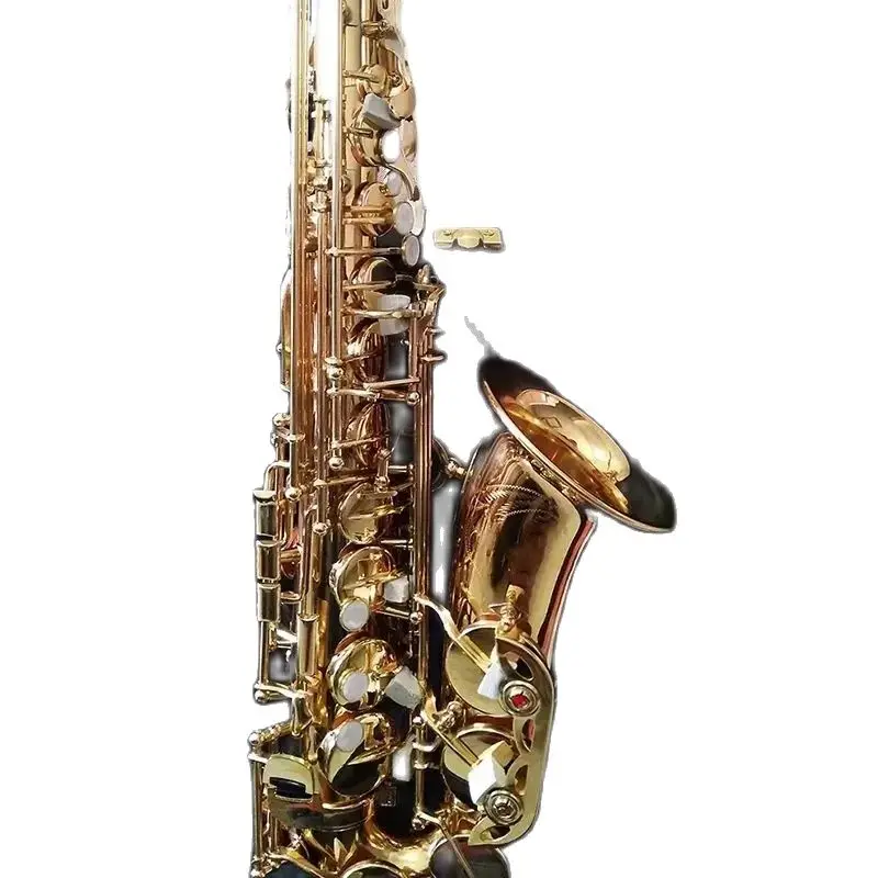 

Gold 875 original one than the same structure professional alto saxophone drop E tone brass gold-plated shell button Alto sax