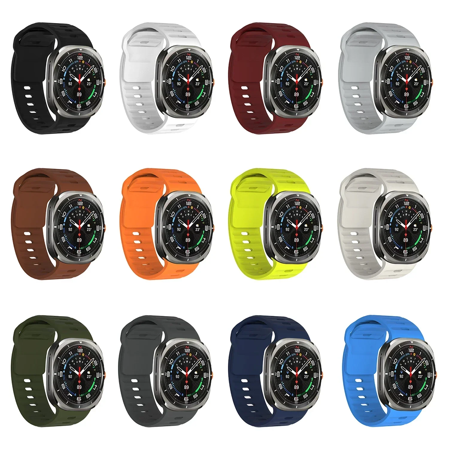 Silicone Strap for Smartwatch - Ultra Durable Band with Modern Design