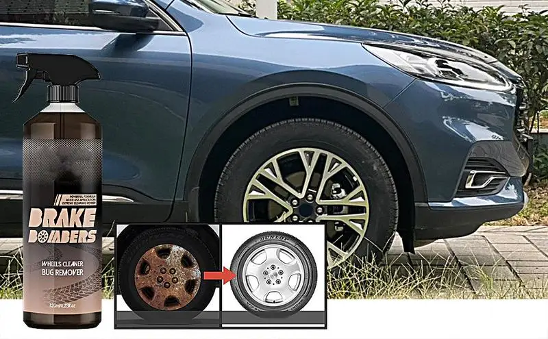 

Wheel Rim Cleaner 120ml Powerful Rim And Brake Buster Spray Removes Brake Dust Oil Dirt Brake Buster Spray Car Care remove rust