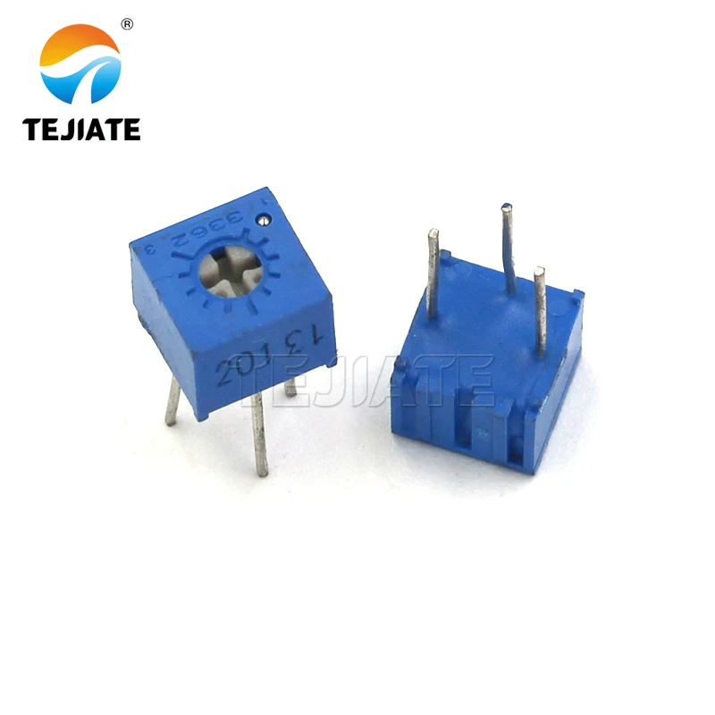 5PCS 3362P potentiometer precision adjustable 100 200 500 ohm 1K 2K 5K 10K 20K 50K 100K 200K 500K 1M