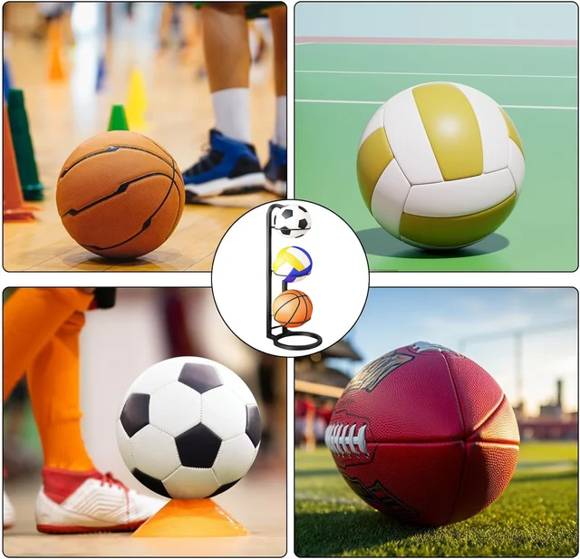 Indoor Children Basketball Storage Rack Put Ball Football Storage Basket Placed Rack Kindergarten Volleyball Stand Holder Space 6