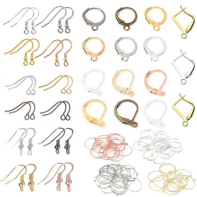 200PCS French Earring Loop Hoops Ear Wire Hook for Jewelry Making Findings  DIY Earrings Settings Base Accessories Supplies - China Stainless Steel  Hooks and Earring Hooks price