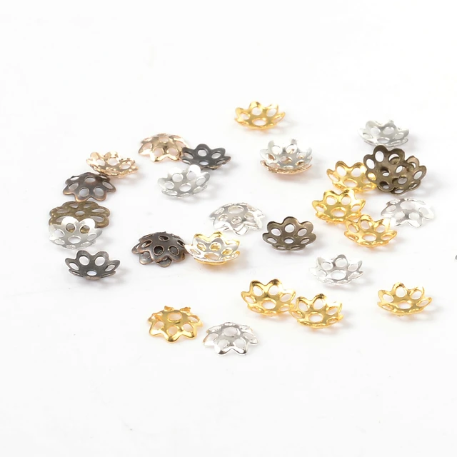100pcs Stainless Steel Beads Caps For Jewelry Making End Spacer Charms Bead  Caps DIY Beading Jewelry Making Supplies Wholesale - AliExpress