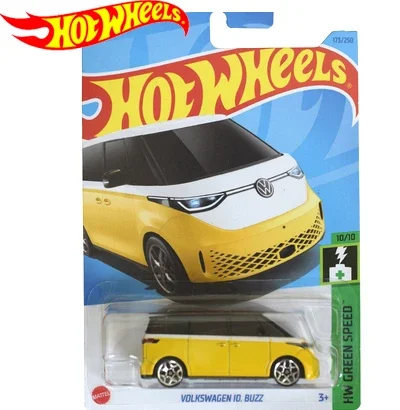2023 Original Hotwheels Car Volkswagen Buzz 1/64 Diecast Voiture Model Bus HW Green Speed C4982-173/250 Birthday Toys for Boys