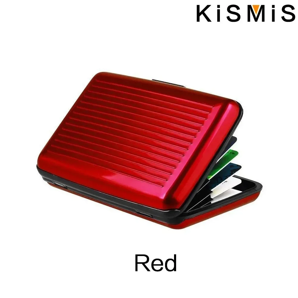 Männer Aluminium RFID Sperrung Karte Halter Schlanke Brieftasche Kreditkarte Schutz Kompakte Design Dropship – Detail 13