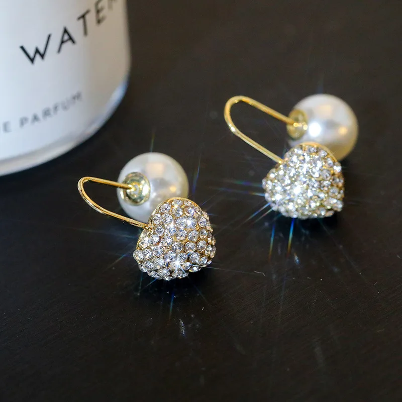 

Серебряные универсальные серьги с изысканным жемчугом в стиле ретро Романтика характерные Простые индивидуальные серьги две штуки оптовая продажа