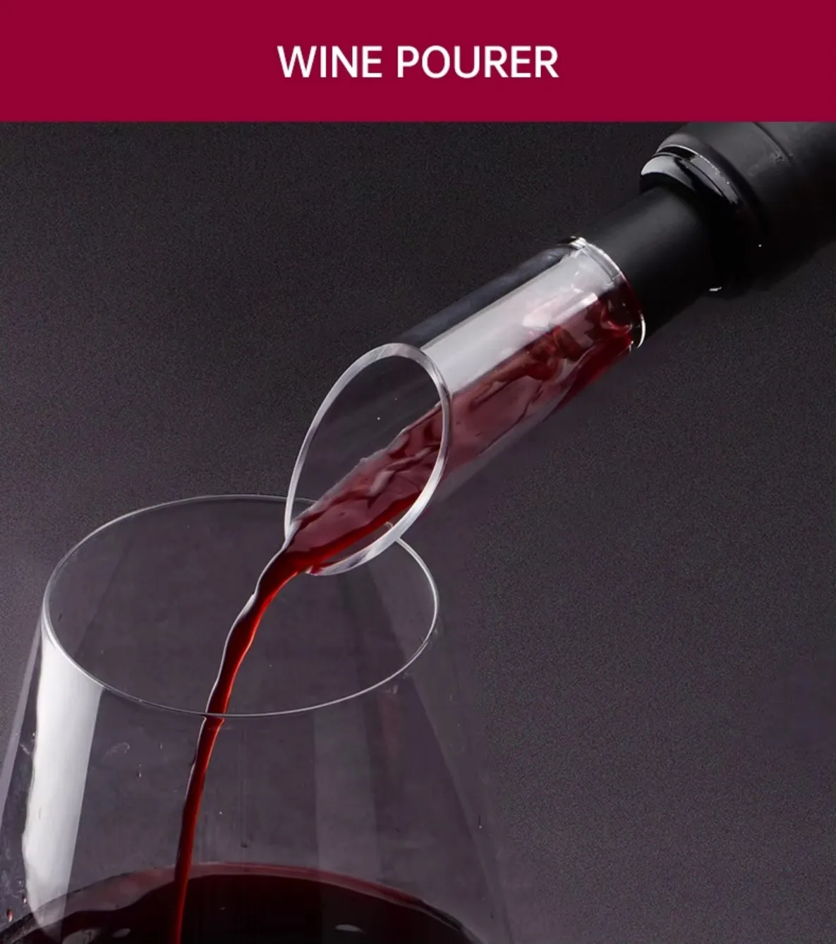 Description Picture 5 of itemElectric Wine Bottle Opener Automatic Red Wine Corkscrew Wine Opener Wine Tools Kitchen Products Performance Plastic