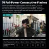 New Godox V100 Round Head Camera Flash Wireless Transmission Speedlite Flash for Canon Nikon Sony Fuji Olympus 5