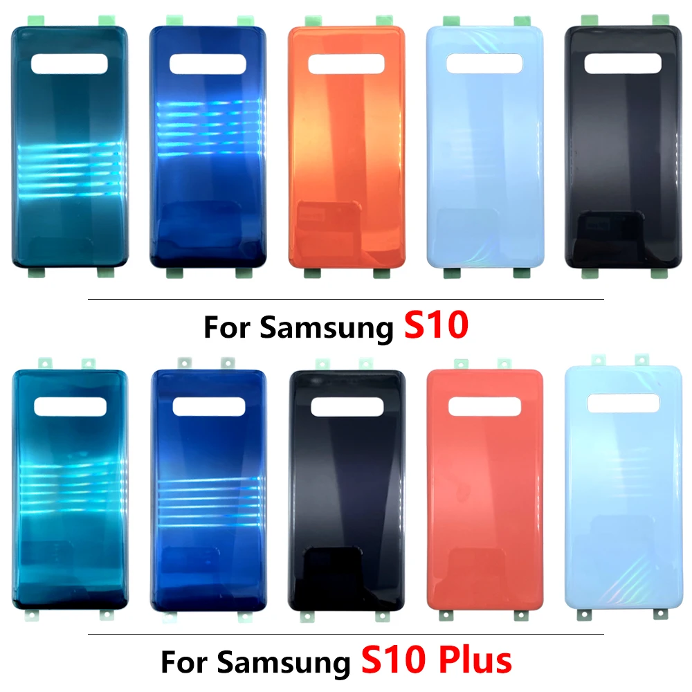 

Back Glass For Samsung Galaxy S10 S10 Plus S10+ S10e Battery Back Rear Glass Cover Replacement Rear Housing Door Case Panel Part