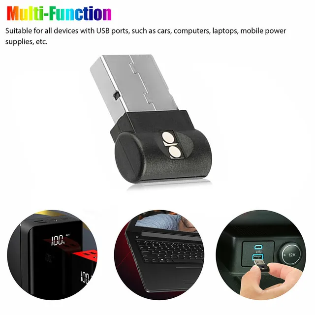 1x Mini USB RGB LED Car Interior Light Touch Key Neon Atmosphere Ambient  Lamps For All Devices With USB Ports For Cars Computers - AliExpress