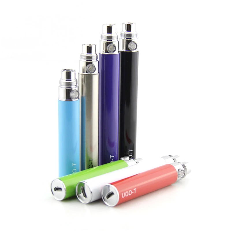 

2pcs/Lot UGO-T Vape 1100mah Battery Micro USB Passthrough Evod EGO Battery For 510 Thread E-Cigarettes CE4 Mt3 Tank