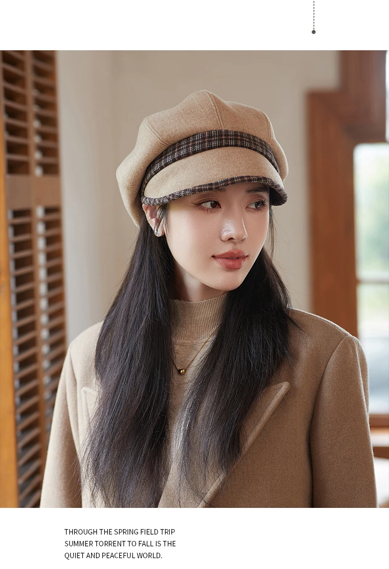 Unisex Autunno Inverno Newsboy Uomo E Donna Caldo Tweed Cappello Ottagonale Per Uomo Detective Cappelli Retro Coppole Chapeau_voghion.com