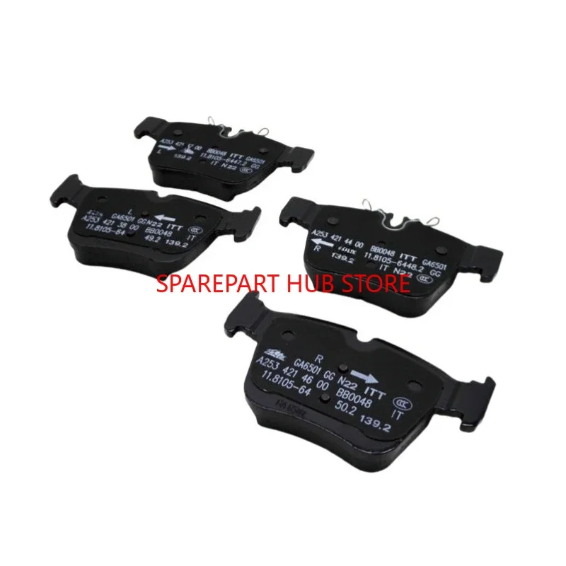 OEM 0004207803 0004205900 메르세데스 벤츠 C205 W253 GLC200 GLC250 GLC300 C43 AMG 4MATIC A0004207803 A0004205900용 리어 브레이크 패드