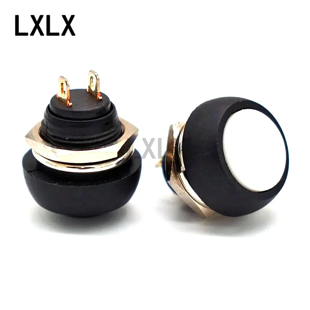 Waterproof Micro Lock Switch 7PCS PBS-33B Waterproof Self-resetting Push Button Switch Round Non-locking Keypad