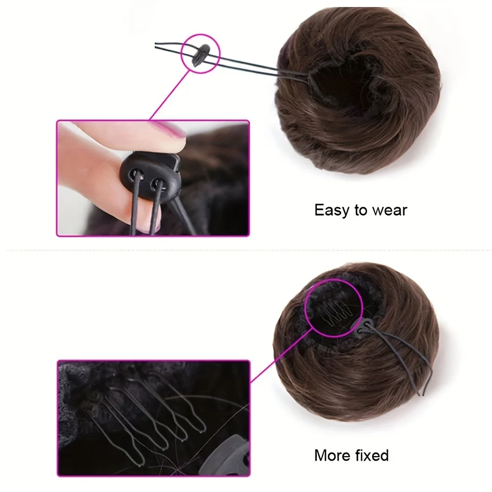 Synthetic Hair Bun Chignon for Women