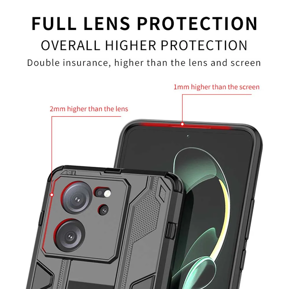 Premium Shockproof Armor Case with Magnetic Ring Stand - Enhanced Protection Phone Cover