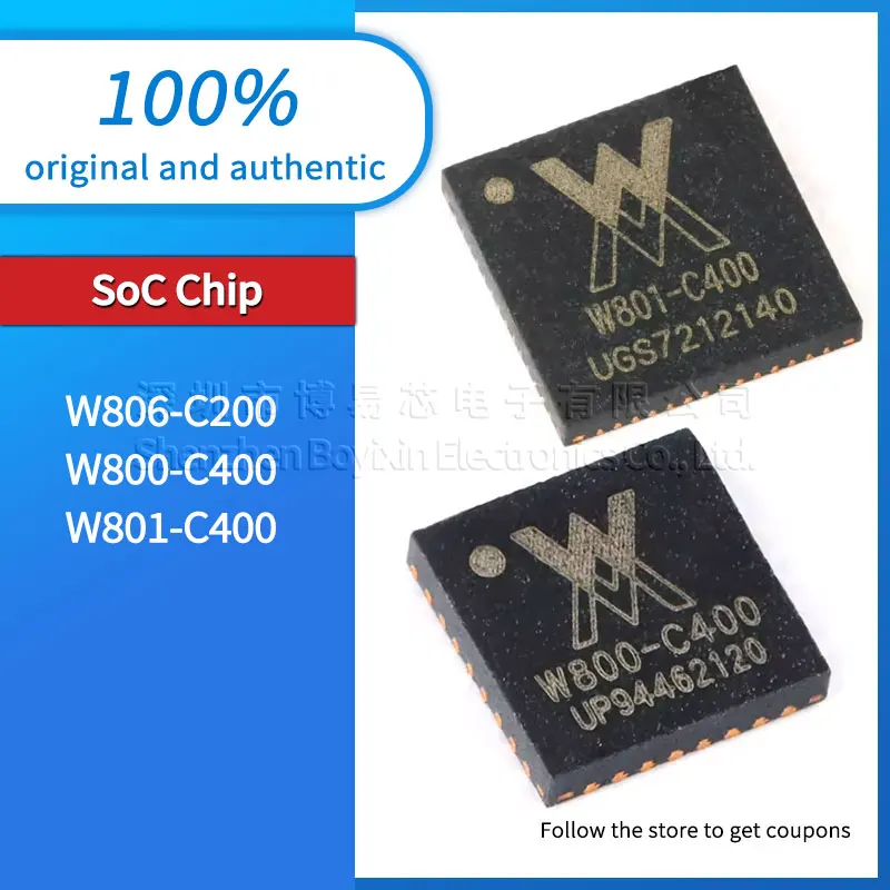 

Original genuine W806-C200 W800-C400 W801-C400 MCU chip integrated 32-bit CPU processor IC chip package QFN-56