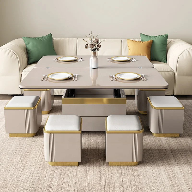 

Многофункциональный складной журнальный столик для гостиной с подъемной крышкой и хранилищем