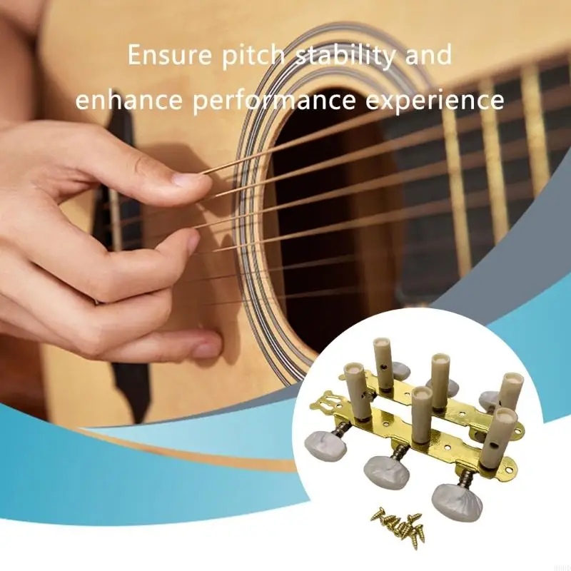 Gitarrenstimmungen, Stimmwirbel, Ersatz-Gitarrenstimmungen Vintage-Stil, Wirbel, Mechanik für klassische Gitarre, Enduring – Detail 8