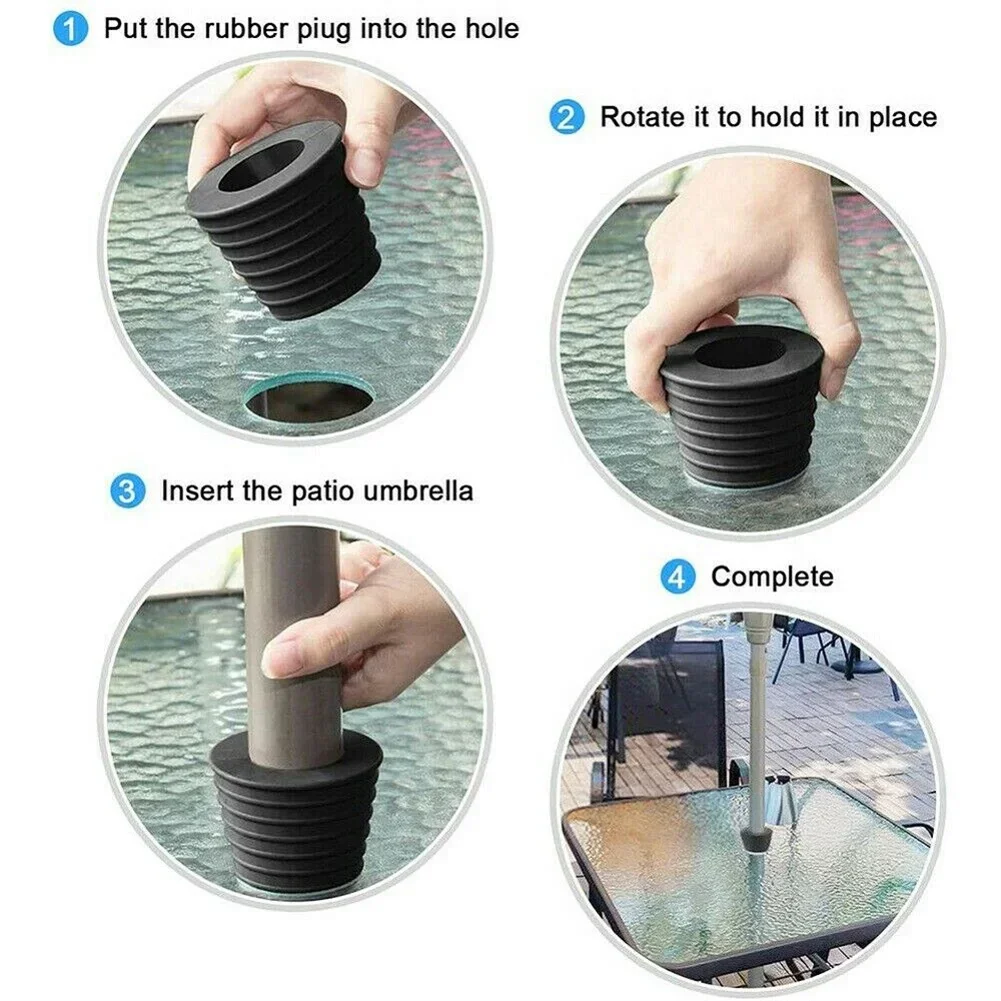 Hole Plug Silicone Umbrella Cone 50mm Courtyard Umbrella For Hole Opening Parasol Stand Patio Table Cone umbrella stand