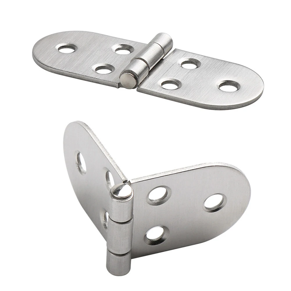 Cabinet Door Hinges Stainless Steel 180&deg; Folding Flap Self-supporting For Cabinet Drawer Jewelry Gifts