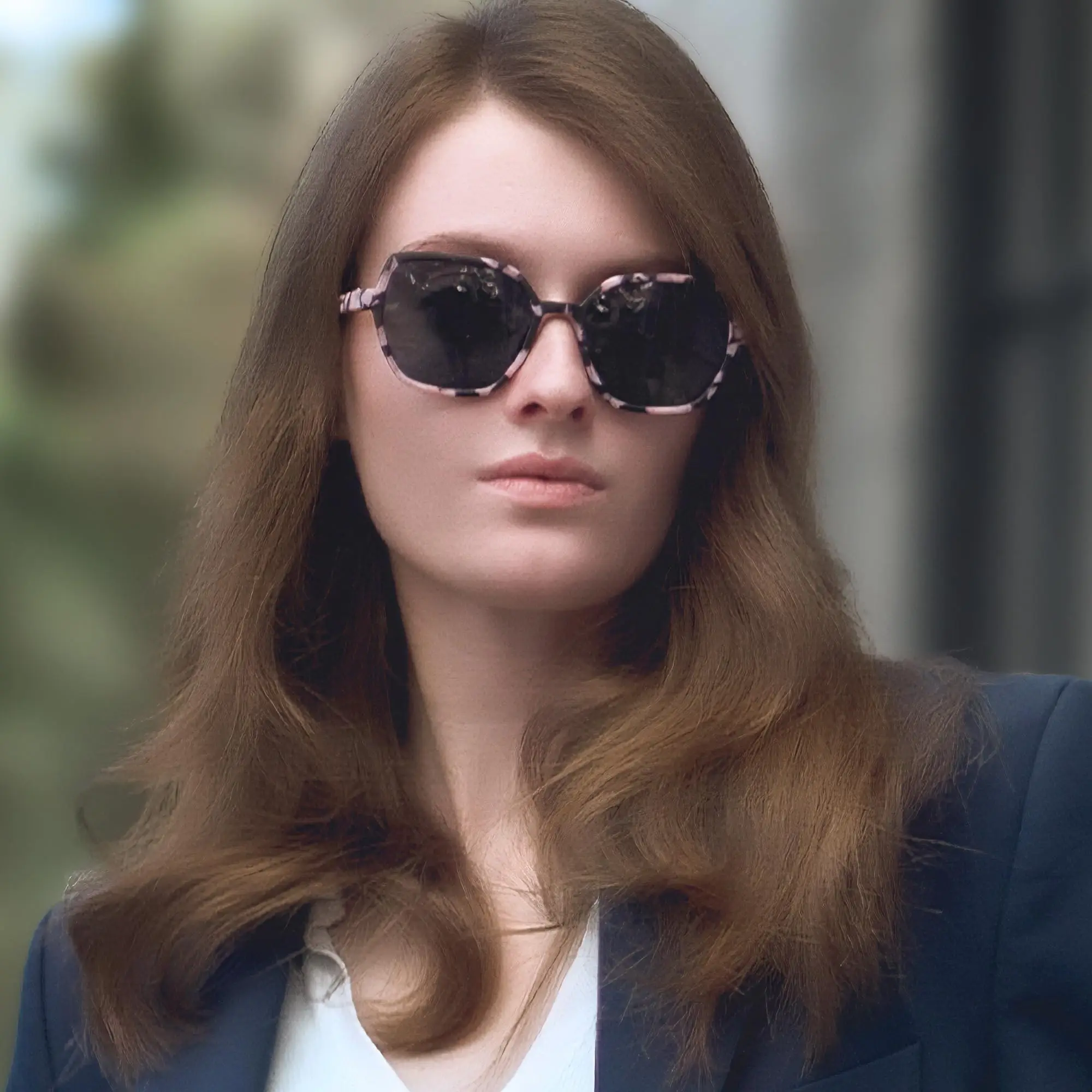 ZENOTTIC (M-Größe) Sechseckige Damen-Sonnenbrille für kleine Gesichter, polarisiert, UV400-Schutz, modische, trendige Sonnenbrille