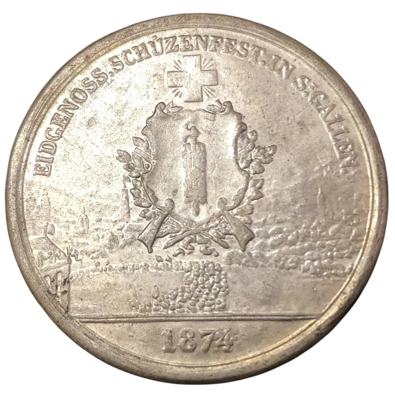 

1874 Switzerland 5 Francs Shooting Festival