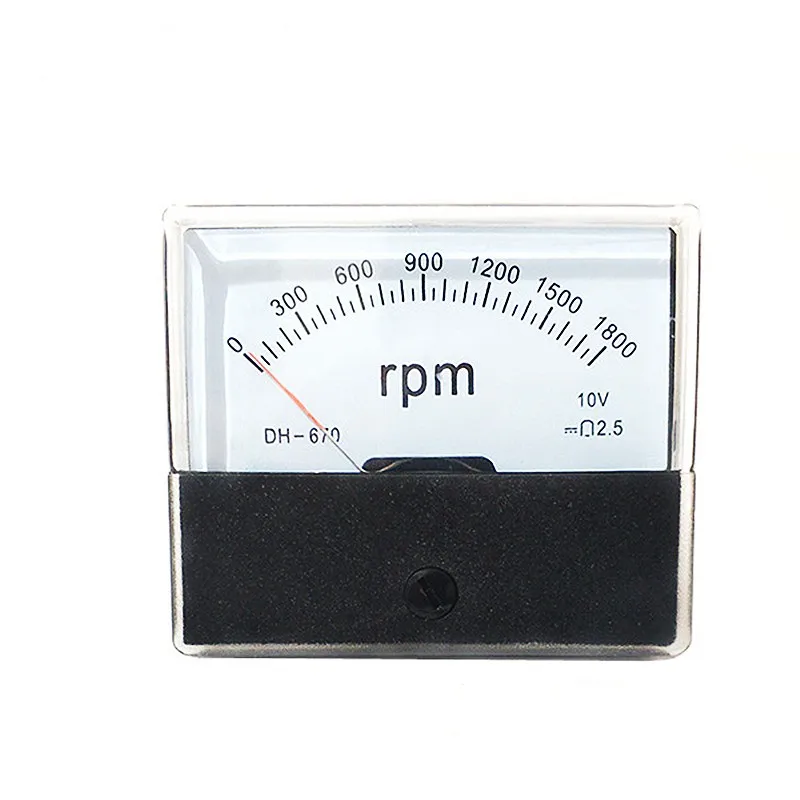 아날로그 속도계 패널 속도 계량기 가변 계량기 게이지, DH670, 1500rpm, 1800rpm