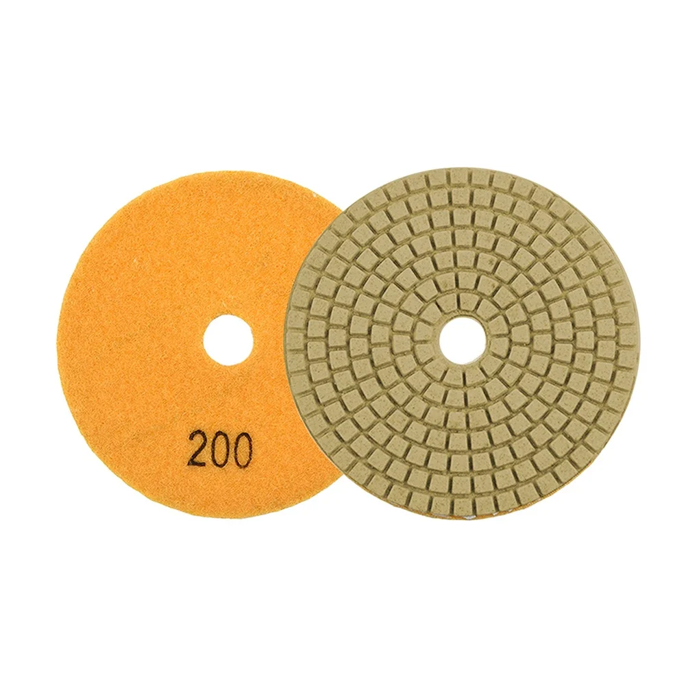 

1pc 4 Inch 100mm Diamond Polishing Pad Wet/Dry For Granite Stone Concrete Marble Polishing Use Grinding Disc
