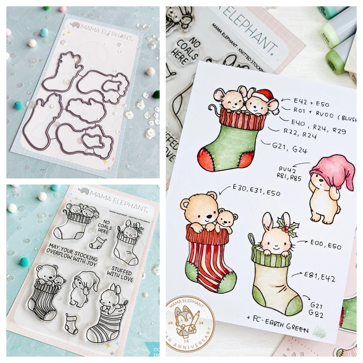 Festive Embossing and Cutting Dies Set for Holiday Scrapbooking and Card Making