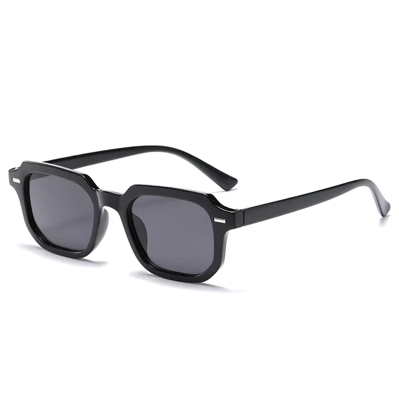 1Pc Men's Fashion Glasses New Trendy Square Frame Retro Rivet Y2K Music Festival Cool Street Style Decoration Suitable for Daily - Image 3