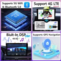 Navigation GPS Android 15 Auto Radio stéréo pour Ford Mondeo MK4 2007-2014 Carplay lecteur vidéo de voiture 2din DVD unité principale multimédia 5
