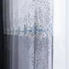 1PC New small fresh color gradient floral embroidery window screen 5