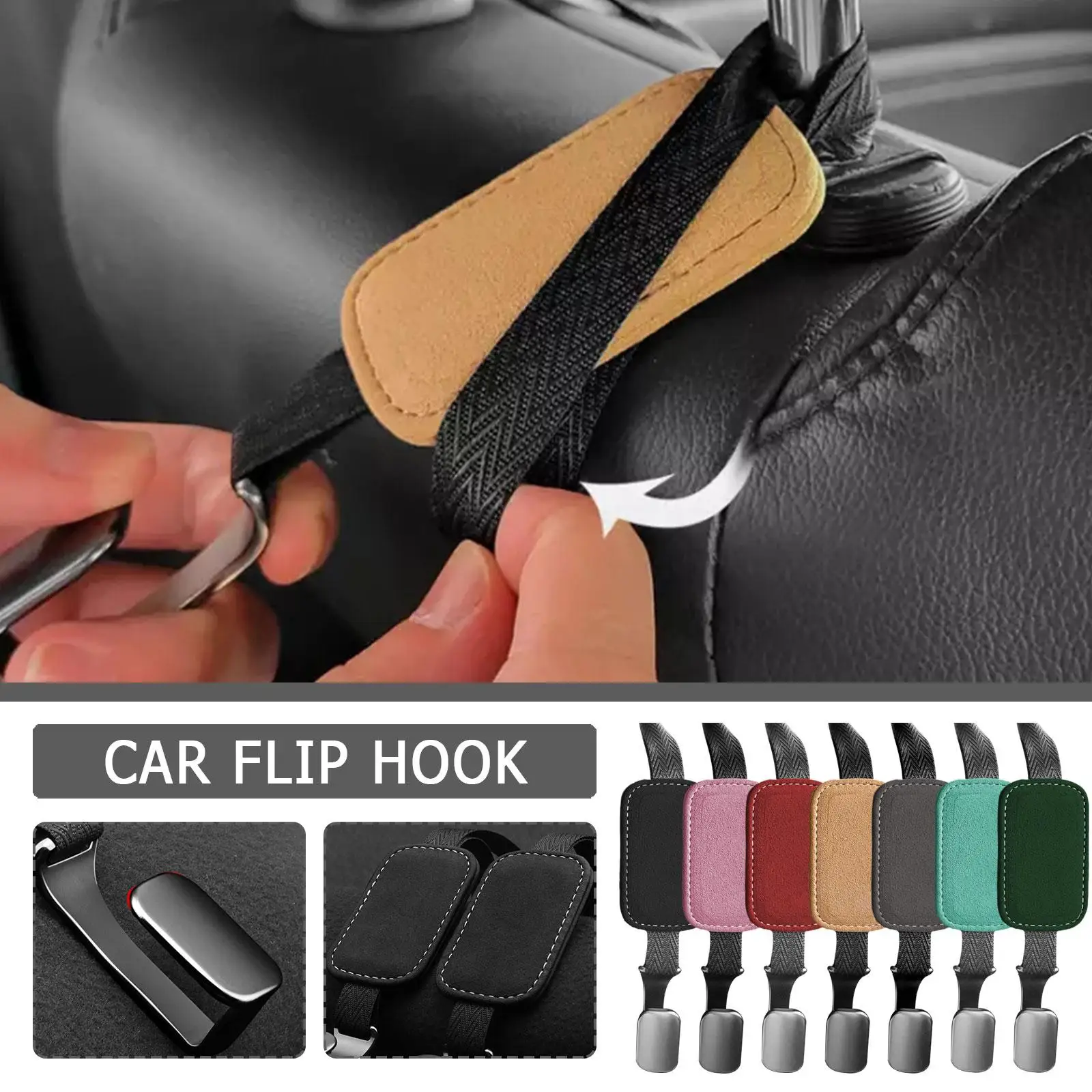 

New Car Seat Back Hook Hanger Headrest Mount Storage Holder Duarable Bearing 20kg For Car Bag Pouch Clothes Hanging Hooks Z2C1