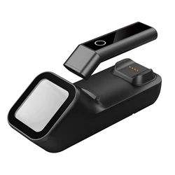 Scanner de codes barres portatif 1D/2D/QR, lecteur de codes à barres, prise en charge de BT 2.4G, connexion filaire USB sans fil avec Base de chargement 
