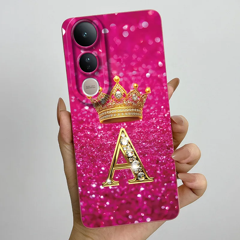 Luxury Letters Silicone Soft Phone Case with Camera Protection - Elegant Back Cover