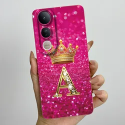 Luxury Letters Silicone Soft Phone Case with Camera Protection - Elegant Back Cover for Vivo V50 Lite (FEN - TYFEN4A)