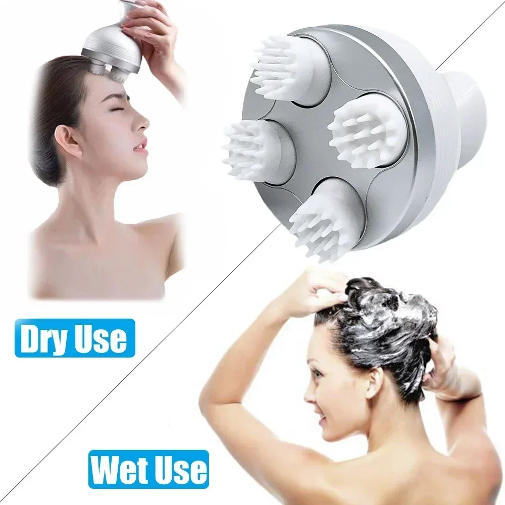 Smart Scalp Massager Cat Wireless 4 Kneading Massage Heads Body Muscle Relax for Hair Growth Stress Kneading Vibration Roller - Image 6