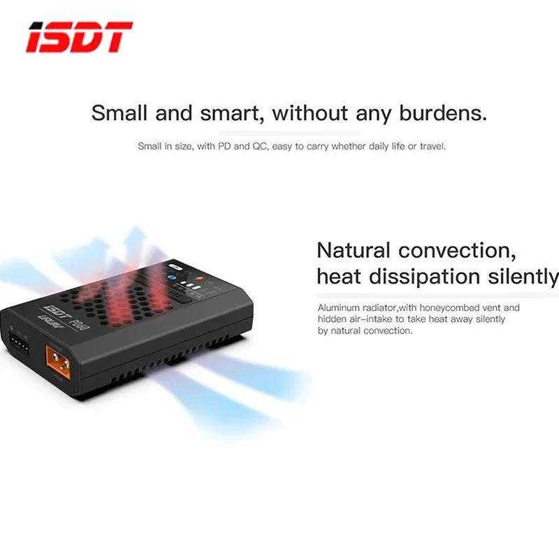 ISDT PD60 60W Type-C tölvubræði fyrir RC LiPo-batteríur 1-4S
