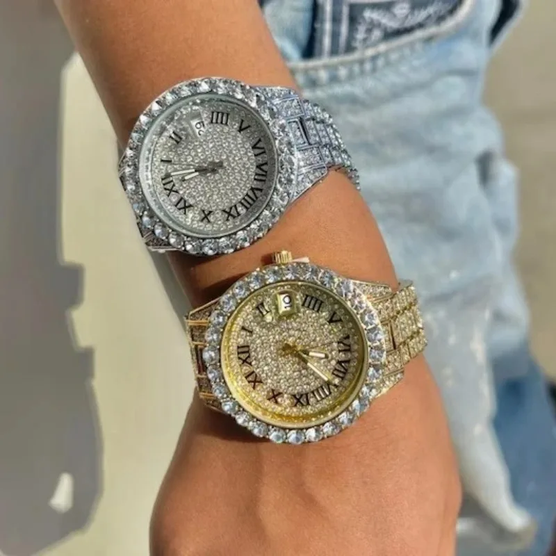 Women Fashion Shining Rhinestone Watch Brand Quartz Bracelet Watches Zircon Crystal Elegant Wristwatch Clock Friend Girls Gifts - 4