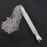 New Metal Alloy Chain Tassel Short Horse Riding Whip Crop Crystal Handle 2022 1