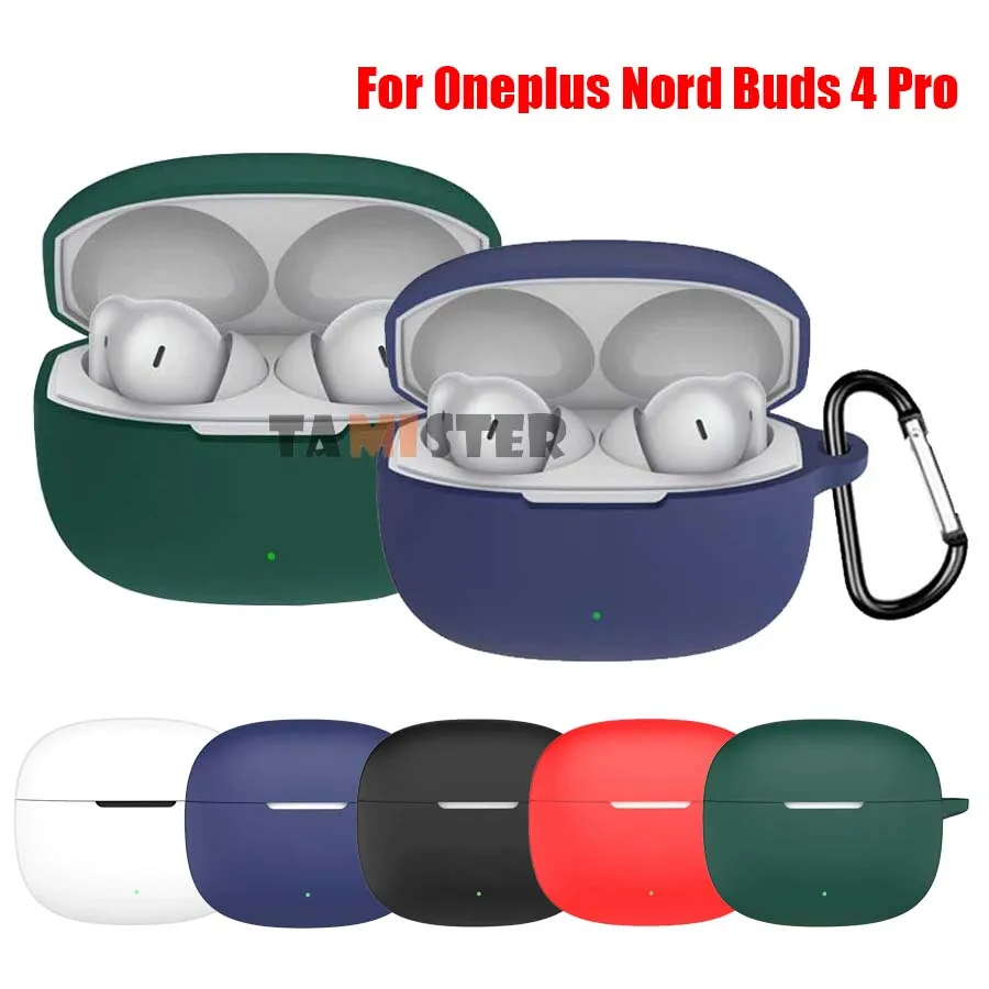 Silikonhülle für OnePlus Nord Buds 4 Pro Bluetooth Wireless-Kopfhörer, Schutzhülle, Schutzhülle, Zubehör