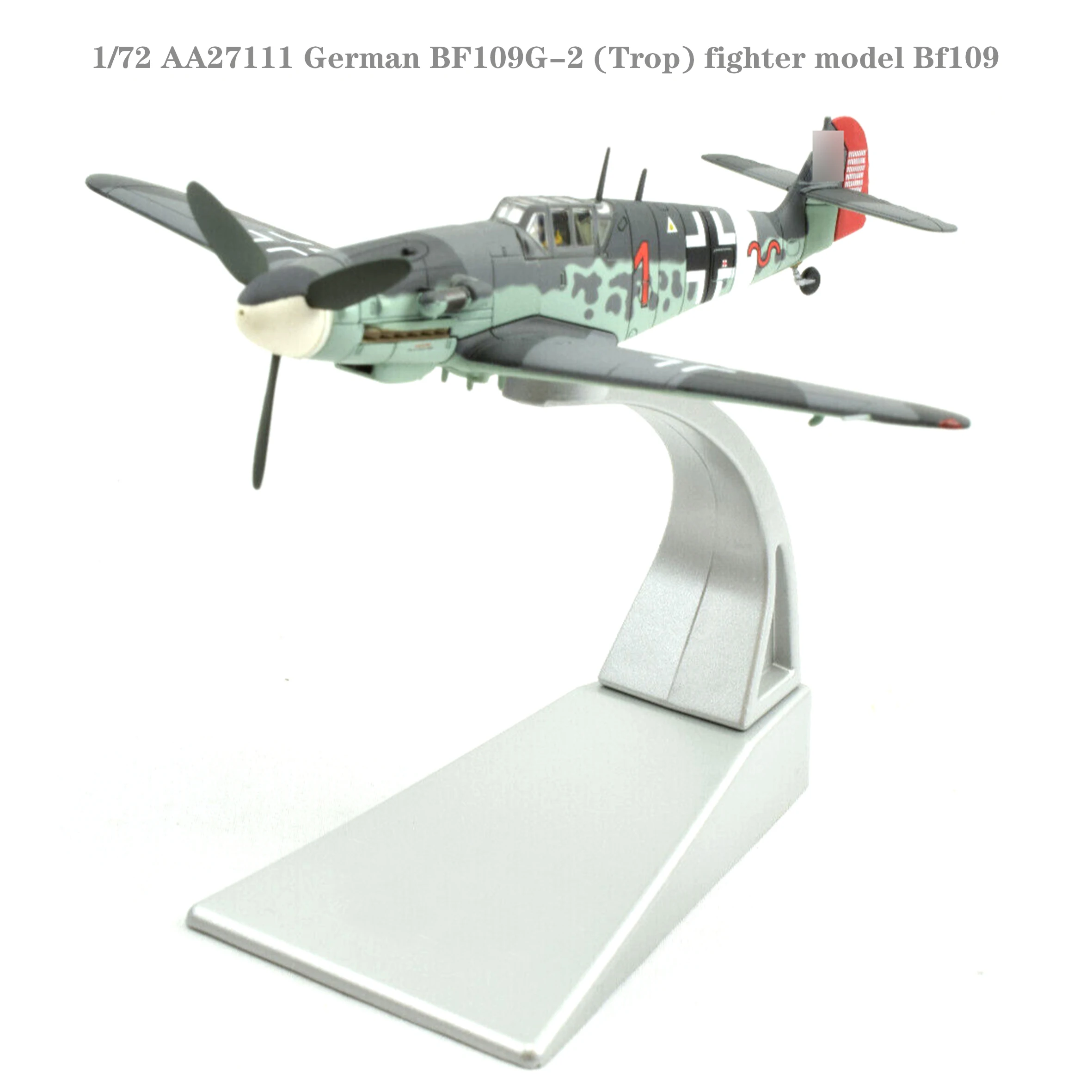 

Fine 1/72 AA27111 German BF109G-2 (Trop) fighter model Bf109 Alloy finished product collection model