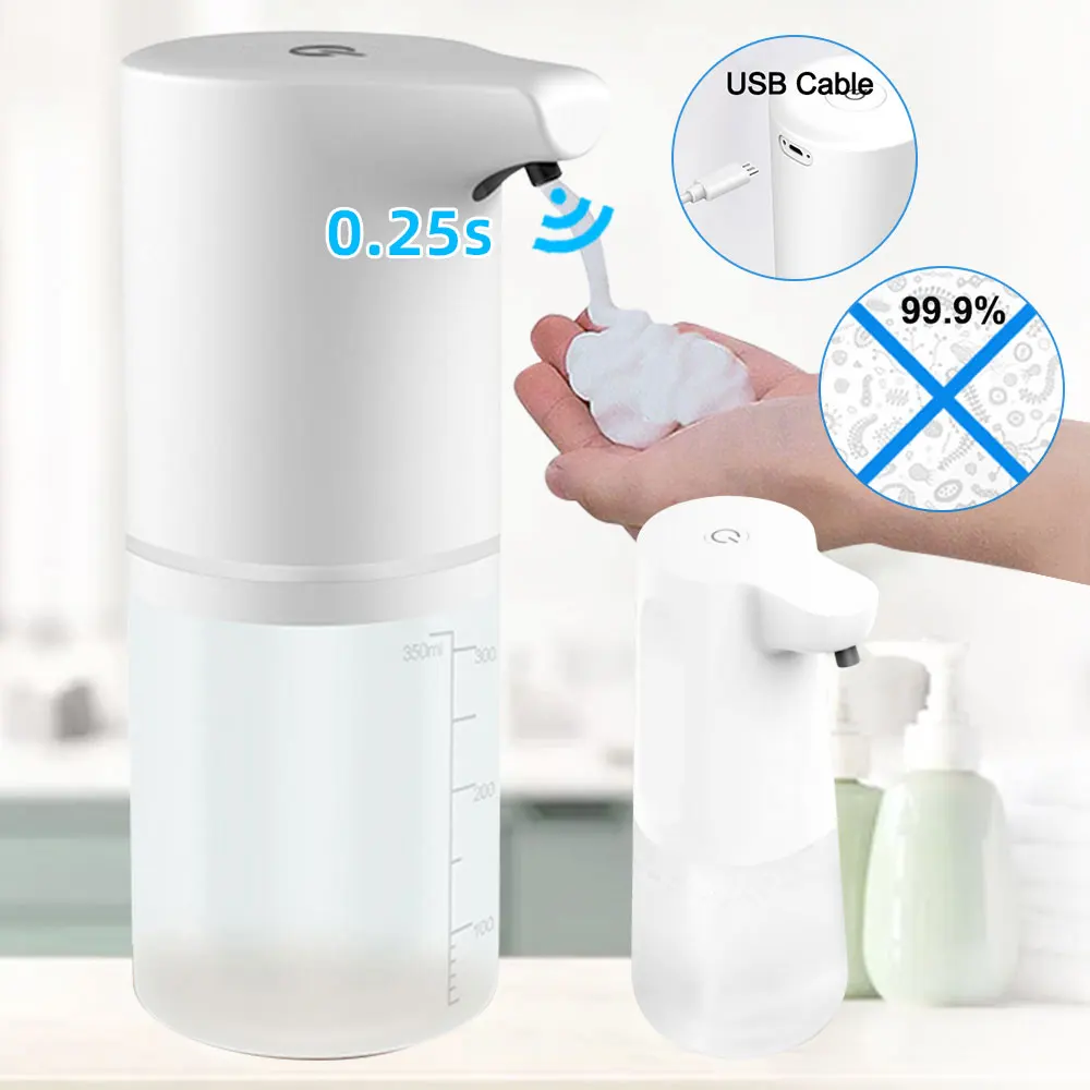 Automatic Liquid Soap Dispenser Touchless Sensor USB Charging Smart Foam Machine Infrared Sensor Soap Dispenser Hand Sanitizer Soap Dispenser Soap Pump Soap Dispenser Head