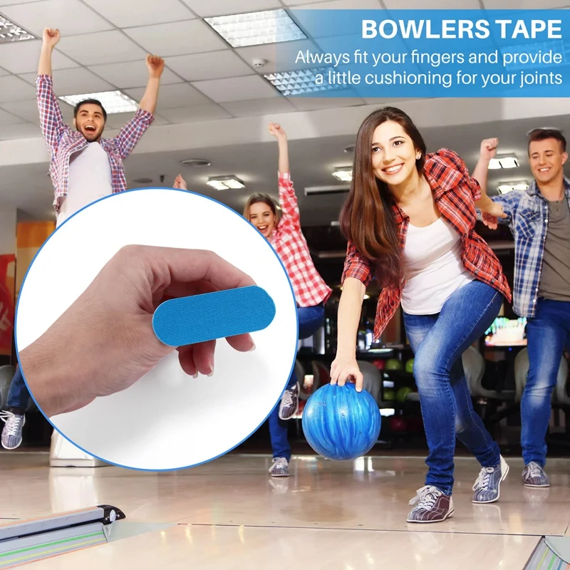 120 Pcs Bowling Tape Bowling Thumb Tape Bowlers Tape Flex Bowling Finger Tape Elastic Bowling Thumb Protector