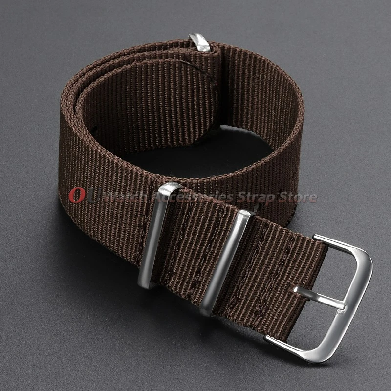 Versatile Canvas Nylon Watch Strap – Universal One-Piece Loop Bracelet