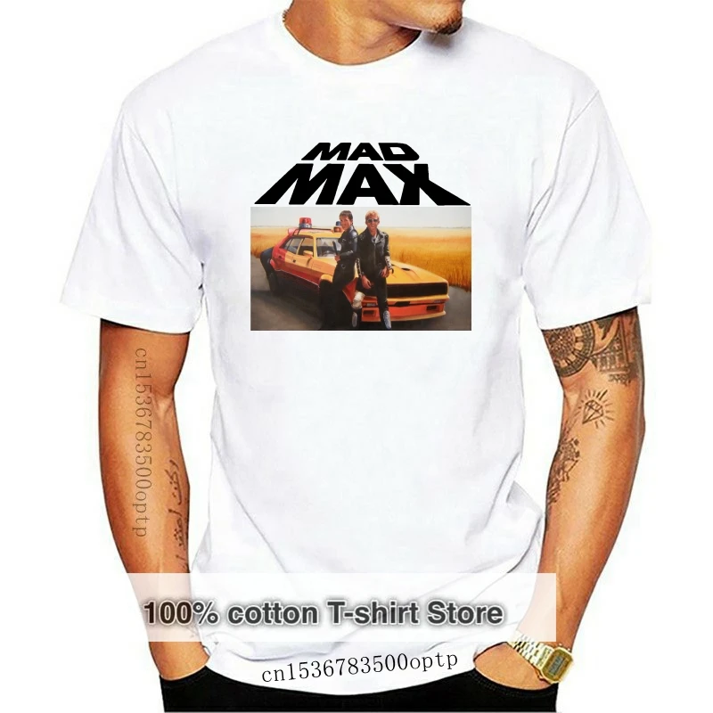 New Mad Max I V6 T-Shirt White Movie Poster Tutte Le Taglie S...5Xl